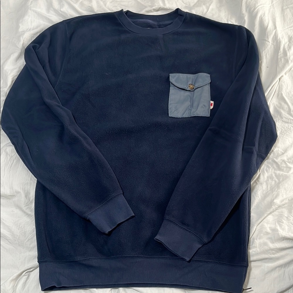 Vans Plush Navy Sweater with Pocket
